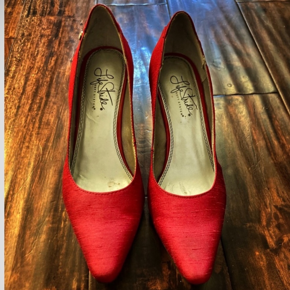 Red Life Stride Heels